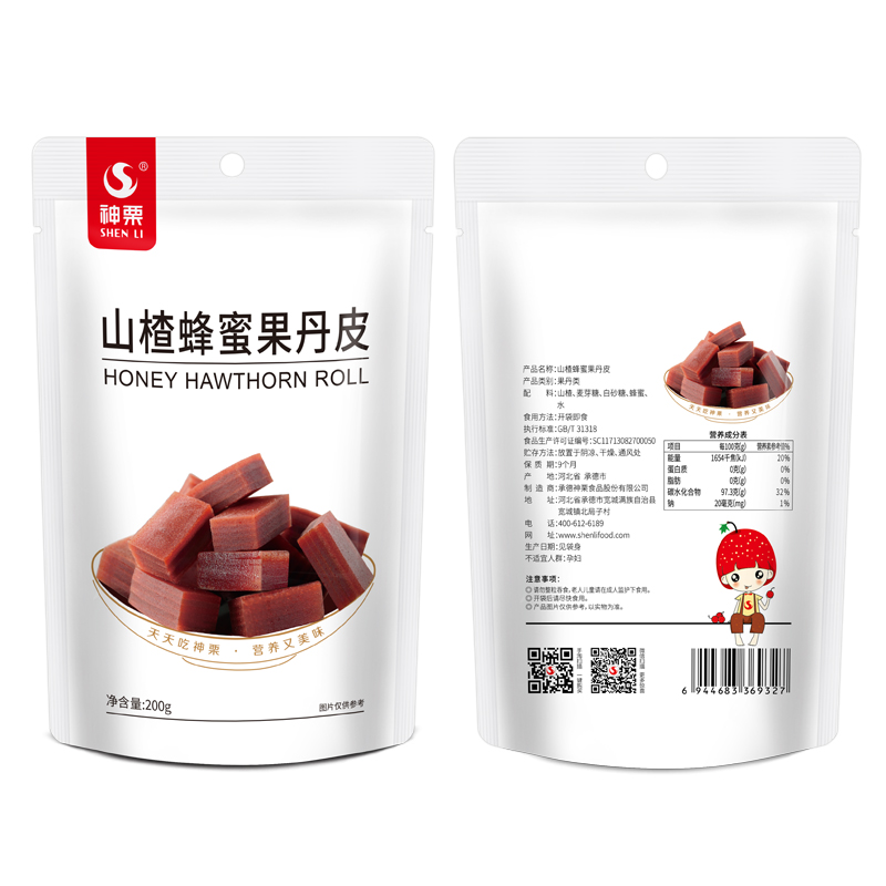 山楂蜂蜜果丹皮200g