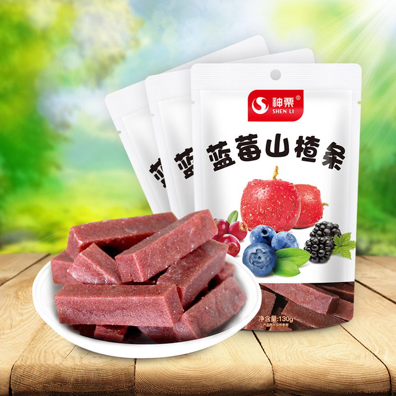 蓝莓山楂条130g